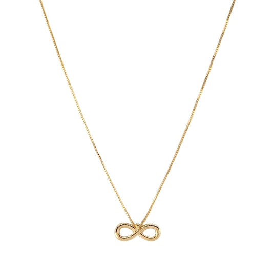 Collar dorado infinity