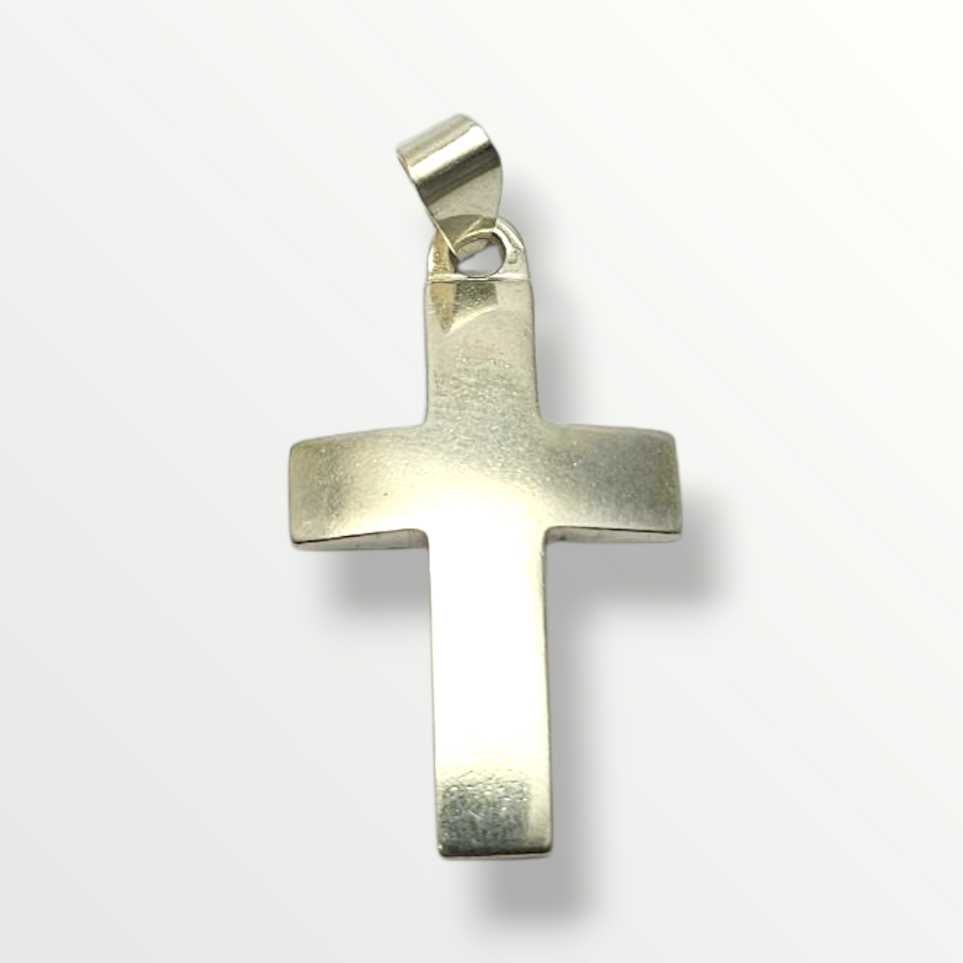 Dije cruz en plata 925
