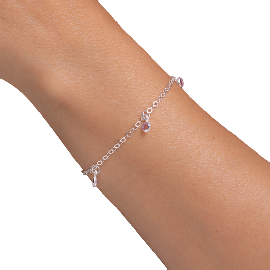 Pulsera Orenza Rosé Shine – Plata 925