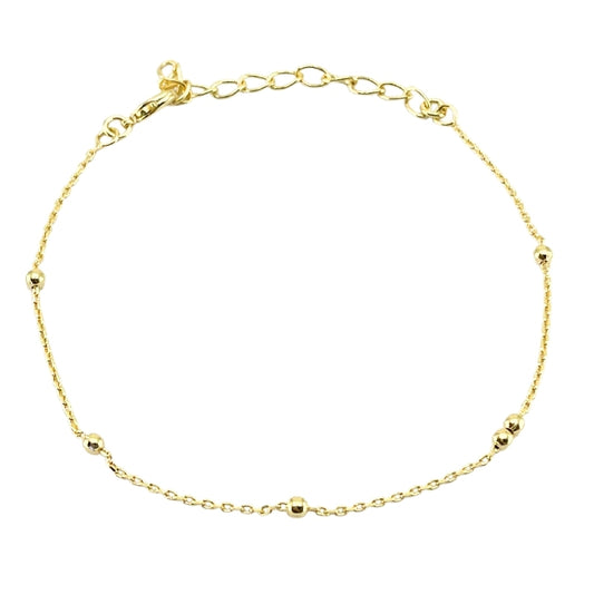 Pulsera Orenza Dorada Perlas – Bañada en Oro